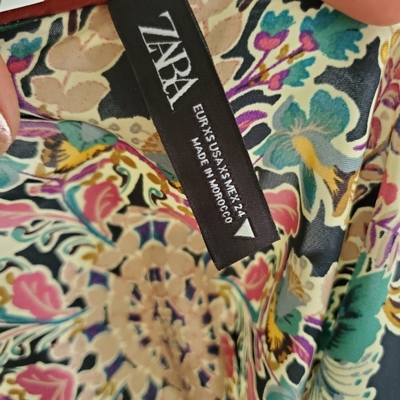 Zara Handkerchief Slip Midi Dress - Picture 7 of 8